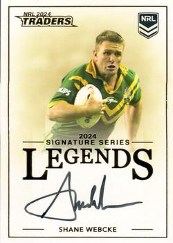 2024 NRL Traders Titanium - Legends Signatures #L24 Shane Webcke Front